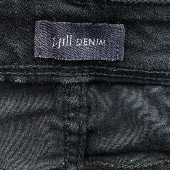 J.Jill Womens Jeans Size 12 Slim Ankle Skinny Leg Black Denim Authentic Fit - Picture 4 of 13
